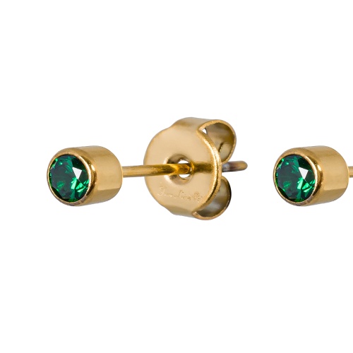 Пусеты Fiore Luna Cubic zirconia Green, SWE0128 G G фото 3